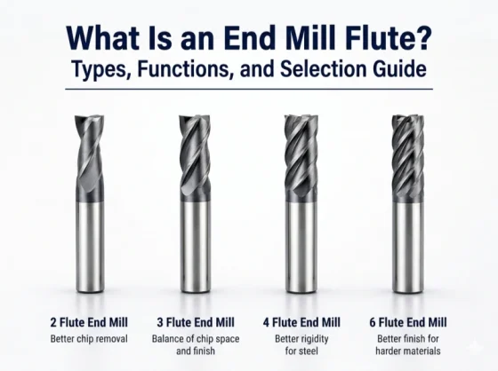 What Is an End Mill Flute? Types, Functions, and Selection Guide