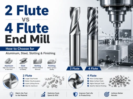 2 Flute vs 4 Flute End Mill: What’s the Difference and Which Should You Choose?