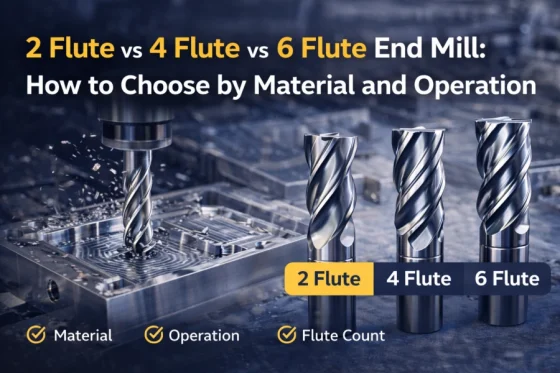 2 Flute vs 4 Flute vs 6 Flute End Mill: How to Choose