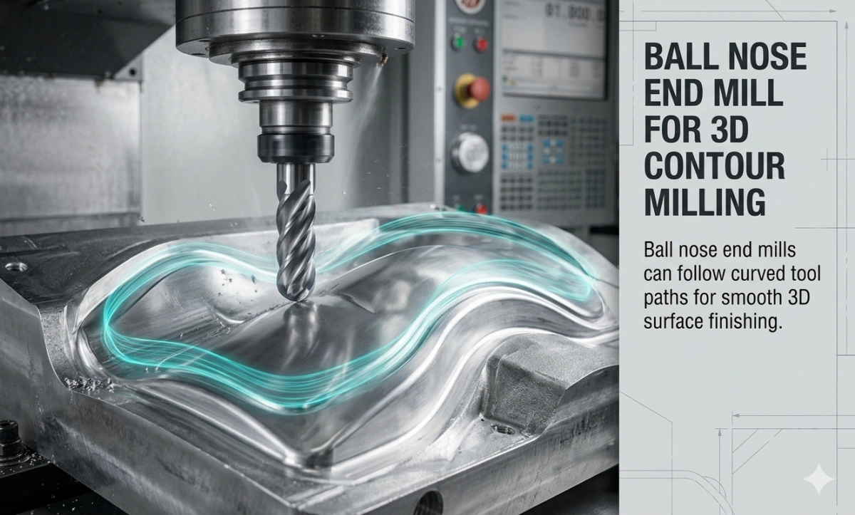 ball nose end mill 3D contour milling